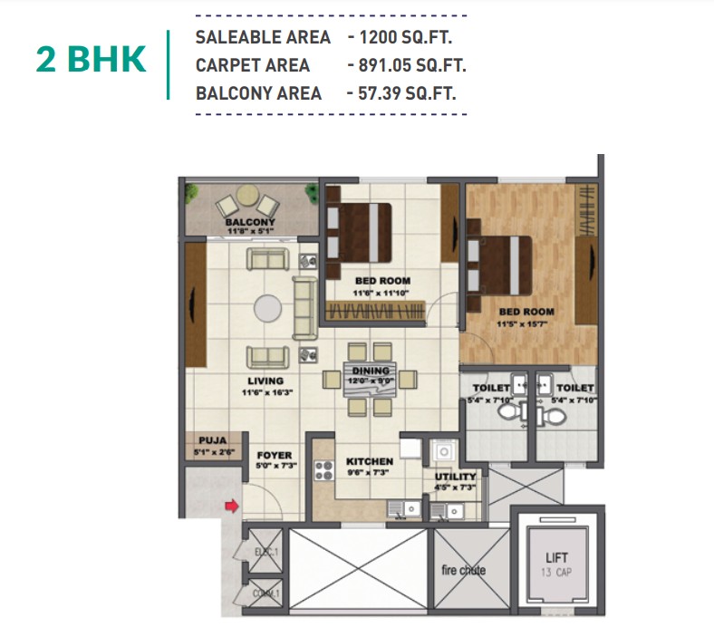 Shriram Chirping Woods Tower - Bangalore