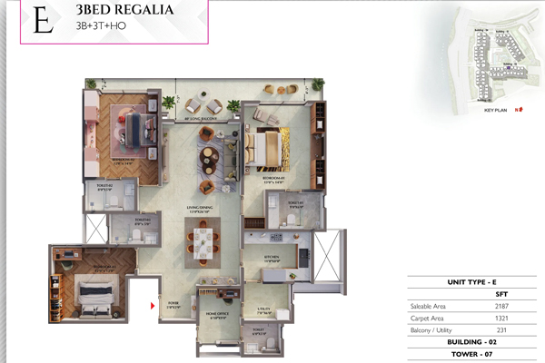 Prestige Raintree Park – floor plan