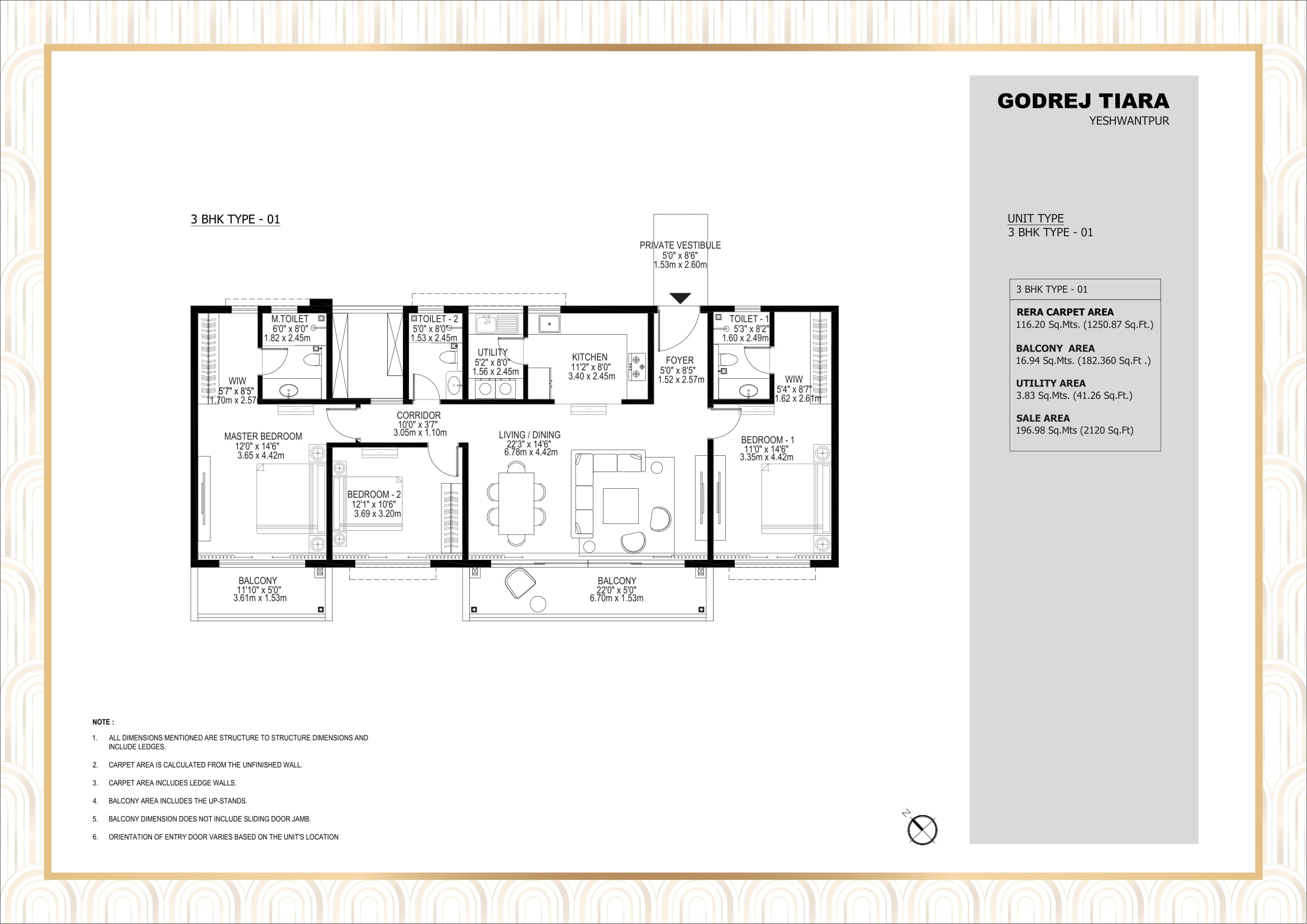 Godrej Tiara Yeshwanthpur – floor plan
