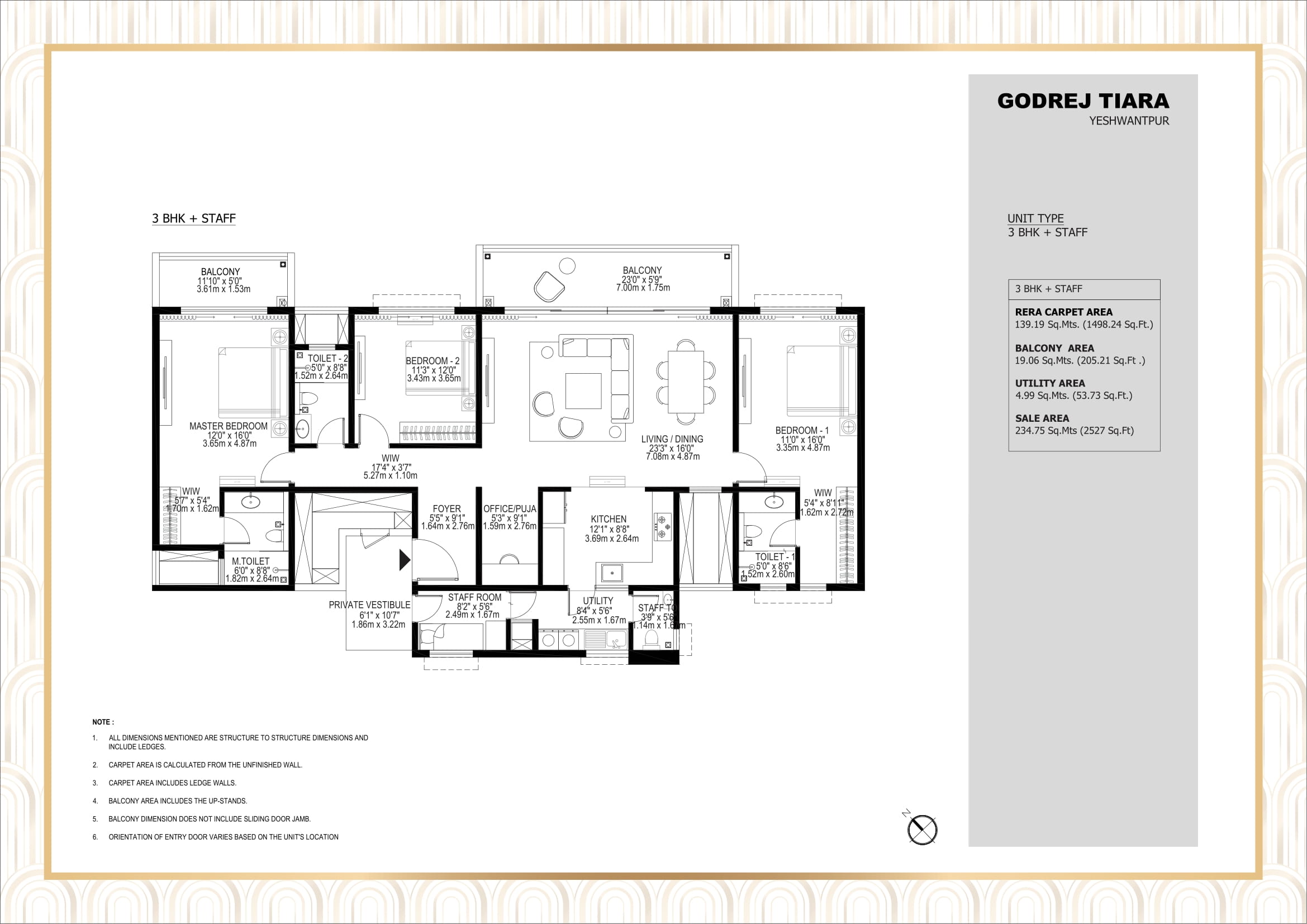 Godrej Tiara Yeshwanthpur – floor plan